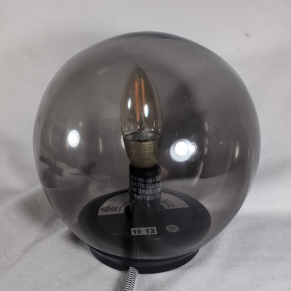 Vintage Ikea Smoke Gray Fado Round Orb Table Desk Lamp TESTED WORKING - Picture 13 of 14